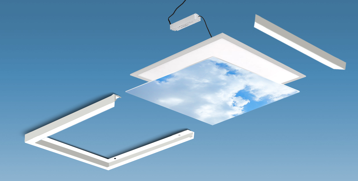 CeilSky LED-Fotopaneel mit hochwertigem Bildaufbau