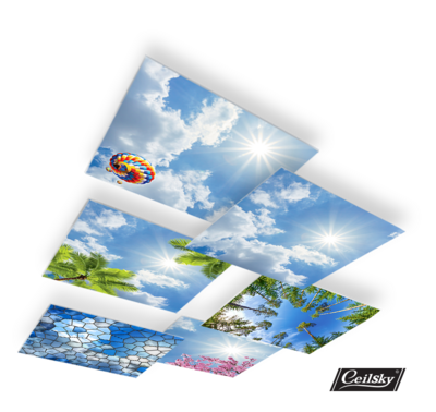 Losse fotopanelen 1 set van 8 - 595 x 595 mm